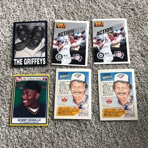 💕 6 1990s baseball cards